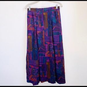 Vintage colorful pocket skirt